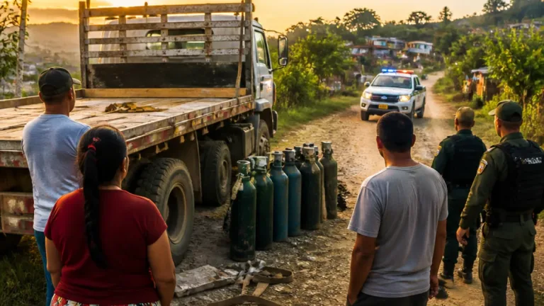 Roban 41 cilindros de gas en Rioblanco; autoridades y comunidades en alerta