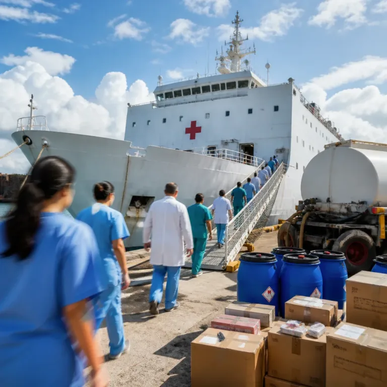 Ministra dice que el barco hospital Benkos Biohó no podía operar por falta de personal y combustible