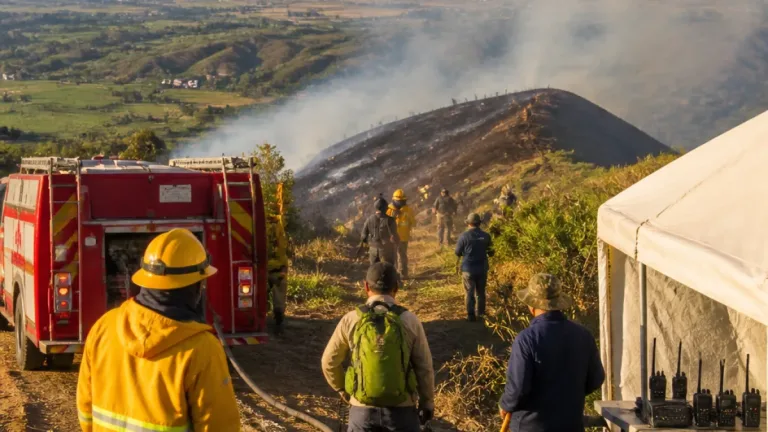 Seis incendios activos en Cundinamarca: autoridades reportan avance de control en Pacho