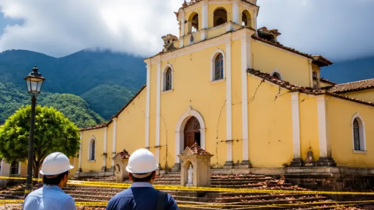 Sismo daña la cúpula de la iglesia San Juan Bautista en Chaparral