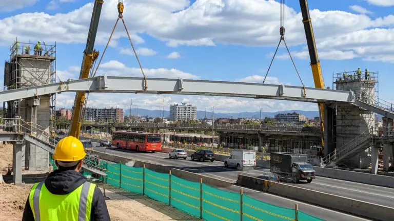Soacha avanza: puente peatonal Ducales entra en su fase final y conectará con TransMilenio