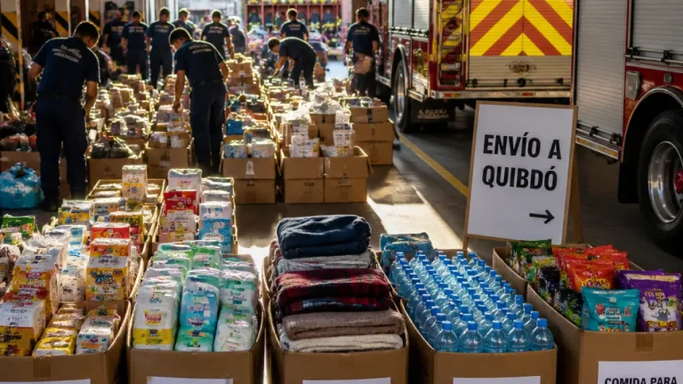Sogamoso activa centro de acopio de bomberos para enviar ayudas a Quibdó tras terremoto