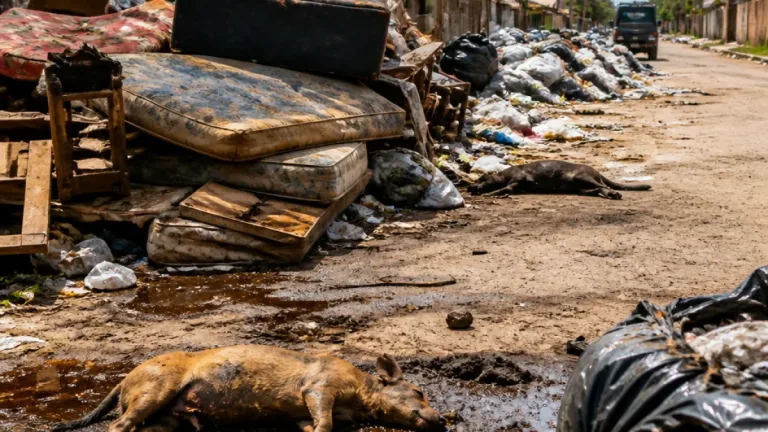Vecinos de Piraquive denuncian vertedero informal con muebles, animales muertos y malos olores