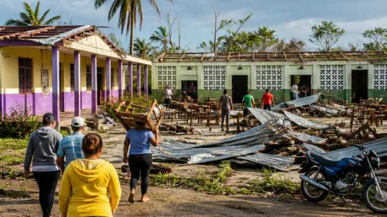 Vendaval deja escuela semidestruida y suspende clases en la zona rural de Apartadó