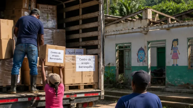 Voluntarios de Barranquilla apadrinan la reconstrucción de una escuela en Tagachí, Chocó