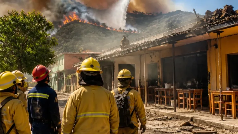 Voraz incendio en Ábrego consume más de 3.000 hectáreas y avanza hacia el casco urbano