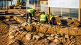 Třebíč: stavbu parkovacího domu v Otmarově ulici zdržel nutný archeologický průzkum
