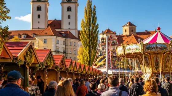 Centrum Mělníka o víkendu ožije vinobraním: burčák, atrakce a řada hudebních hvězd