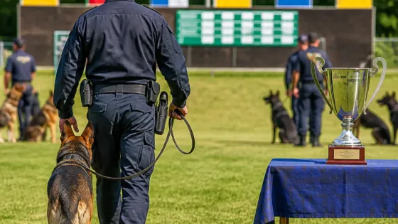 Jihomoravští psovodi zvítězili v policejním mistrovství: do Znojma putoval putovní pohár