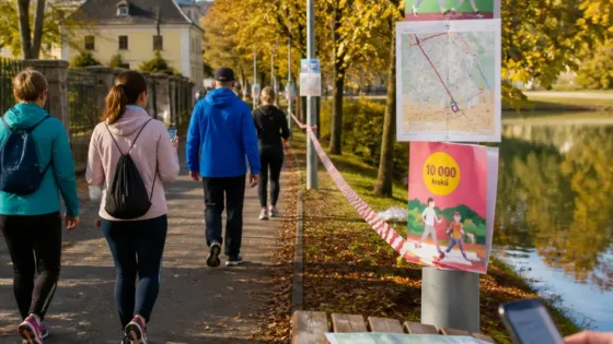 Krnov opět vyzývá obyvatele: říjnová výzva Deset tisíc kroků startuje 1. října