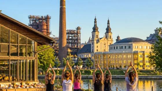 Ostrava hostila Move Fest: smích, jóga u Ostravice a pohyb v netradičních prostorech