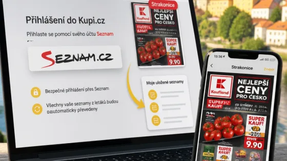 Změna přihlášení na Kupi.cz ovlivní i uživatele letáku Kaufland Strakonice