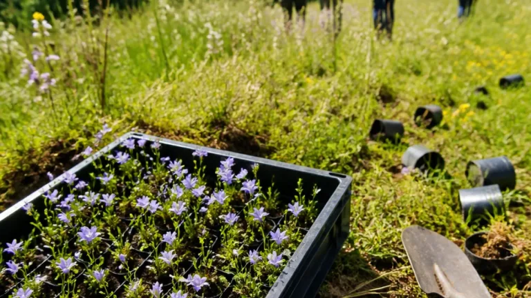 Botanici vysadili 84 rostlin kriticky ohroženého zvonovce na Babinských loukách u Malečova