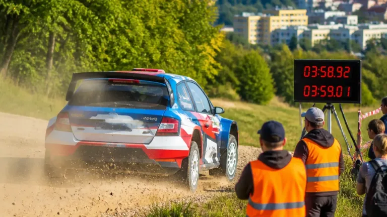 Březík vede Barum Rally po sobotních rychlostkách, Marczyk ztrácí na domácího pilota 9,7 s