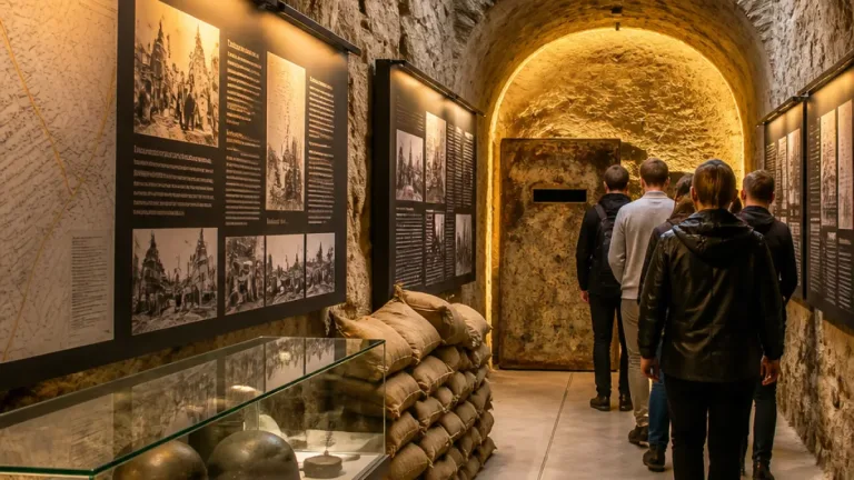 Brno: na Špilberku otevřeli stálou expozici v kasematech připomínající bombardování města