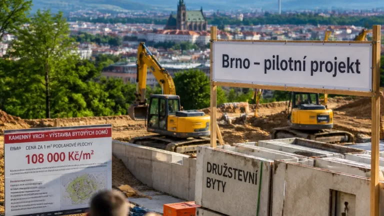 Brno: pilotní družstevní byty na Kamenném vrchu vyvolaly spory o ceně