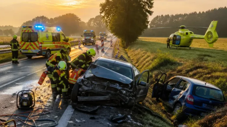 Čelná srážka na I/20 u Bečova nad Teplou: při nehodě zemřel 36letý muž, žena s lehkým zraněním