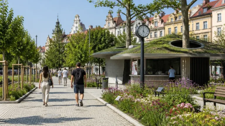 Centrum Plzně se zazelenalo: na Pětatřicátnících vyrostly nové stromy a záhony, město investovalo 26 milionů