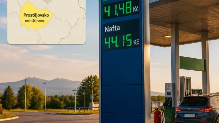Ceny benzinu a nafty v Olomouckém kraji klesly, nejvýhodněji natankujete na Prostějovsku