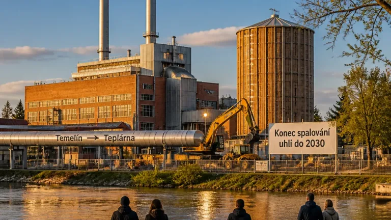 České Budějovice: městská teplárna už většinu tepla vyrábí bez uhlí, konec spalování do roku 2030