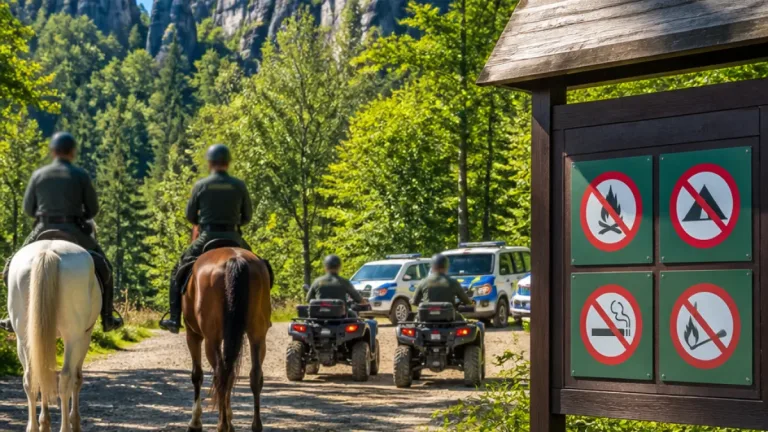Česko-německé hlídky v Českém Švýcarsku posílily kontrolu a prevenci lesních požárů