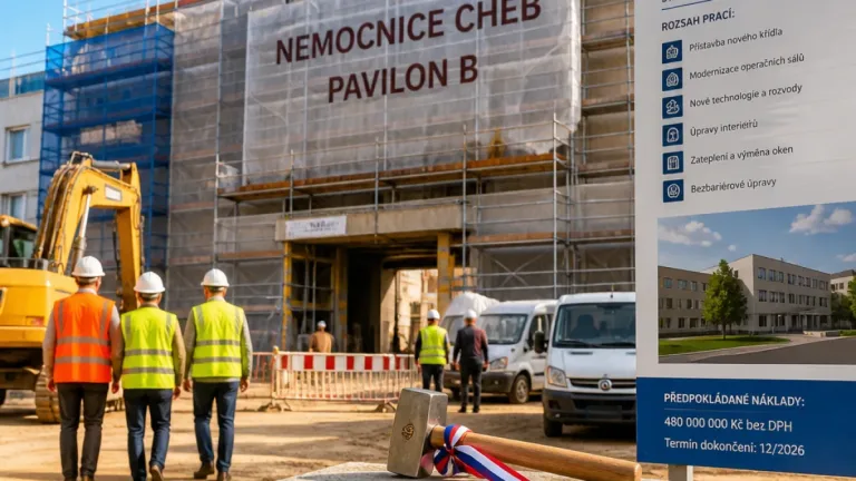 Cheb zahajuje modernizaci urgentního příjmu, kraj investuje téměř 38 milionů korun