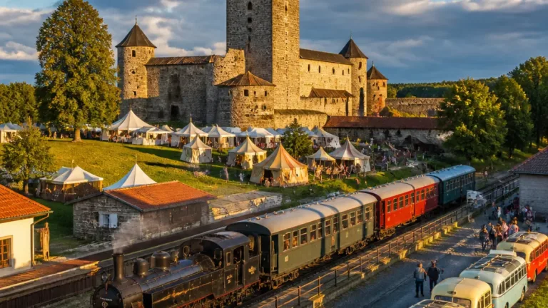 Dožínky Plzeňského kraje na Švihově doprovodí historický vlak, v Plzni pokračuje Busking Fest