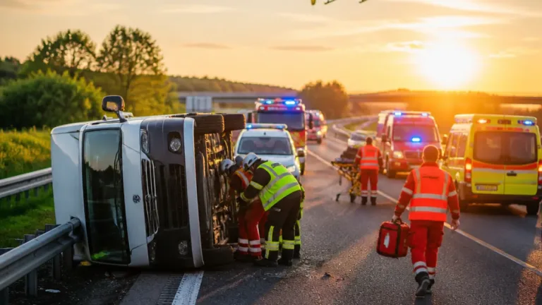 Dvě ranní nehody v Pardubickém kraji během čtyřiceti minut: 13 zraněných a jedna oběť
