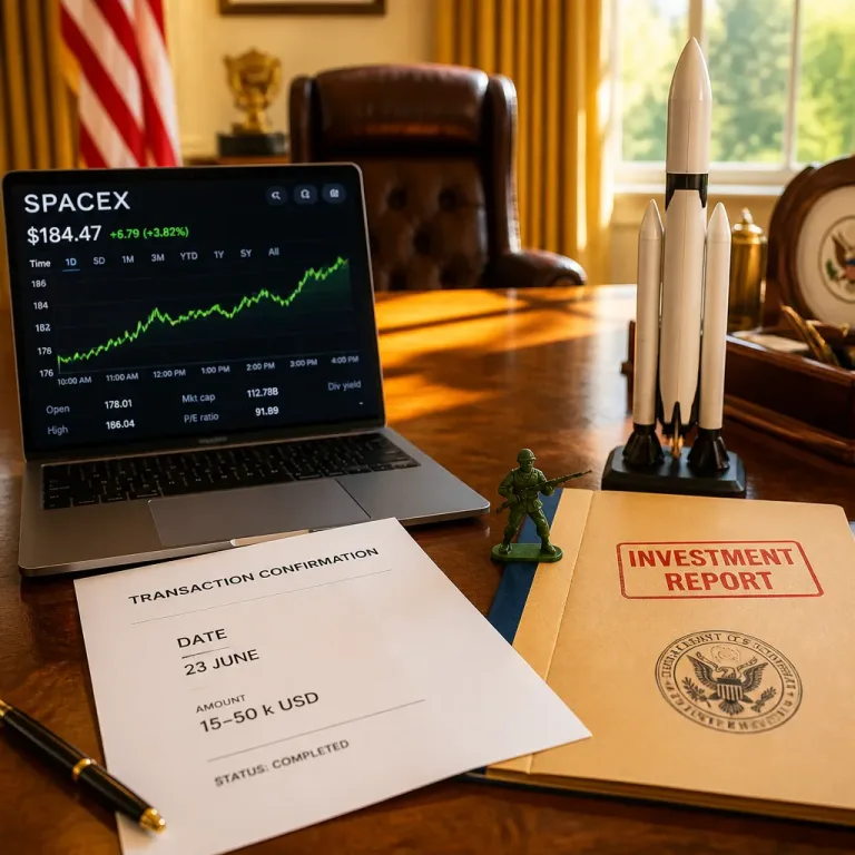 Trump koupil akcie SpaceX; investice vytváří nové finanční vazby mezi prezidentem a dodavatelem armády