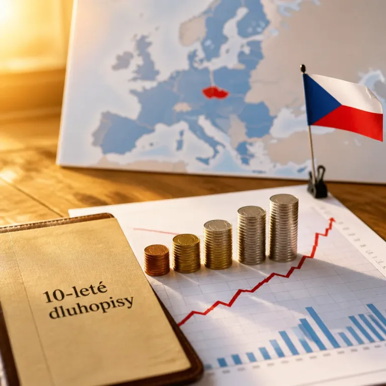 Česko platí čtvrté nejvyšší úroky za desetileté dluhopisy v EU; růst úroků převyšuje ekonomiku