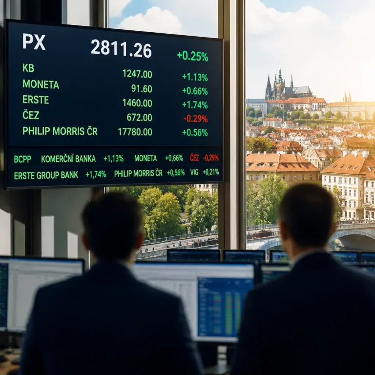 Index PX dosáhl nového historického maxima, táhnou ho banky a energetické tituly