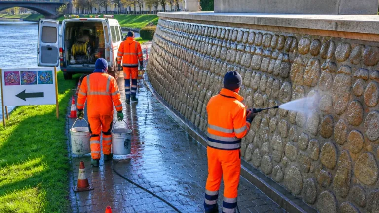 Frýdek-Místek očistil zeď u Památníku Holubice, město investovalo přes 153 tisíc korun