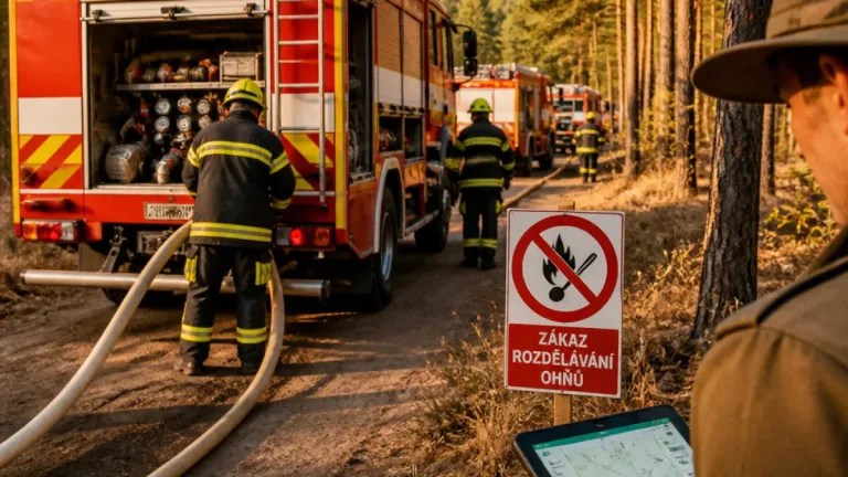 Hasiči v Ústeckém kraji zasahovali v létě častěji, zákazy kvůli suchu trvaly 62 dní
