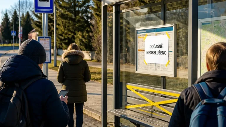 Havířov: dočasné neobsloužení zastávky Podlesí „Zdravotní“ oznámilo město