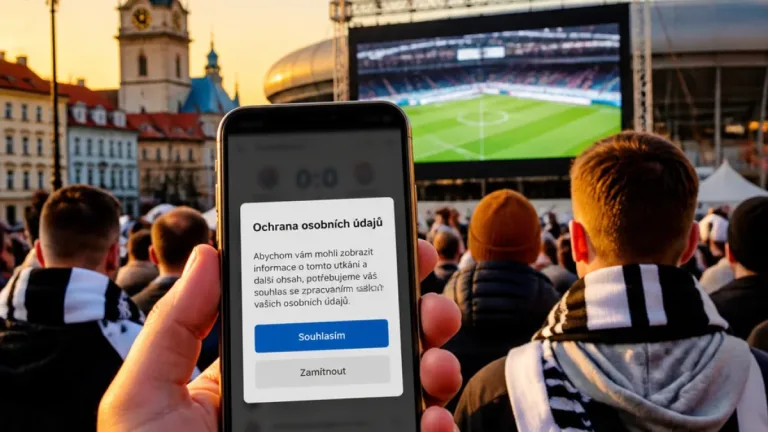 Hradec Králové: fanoušci narážejí na chybějící informace o zápase kvůli oznámení o cookies