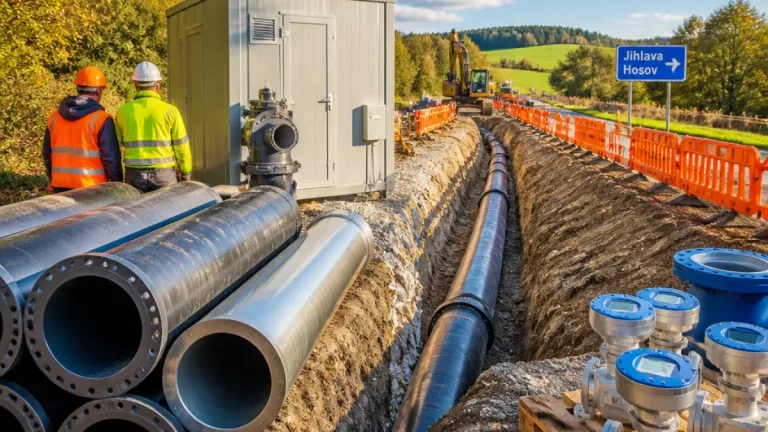 Jihlava zahájí modernizaci hlavního vodovodního přivaděče z Hosova za 99,1 milionu
