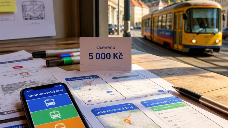 Jihomoravský kraj vypisuje soutěž na vzhled jednotné dopravní aplikace, vybrané návrhy odměnil 5 000 Kč