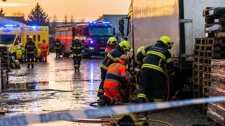 Kamion při couvání na jižním Plzeňsku přimáčkl muže, utrpěl těžká zranění