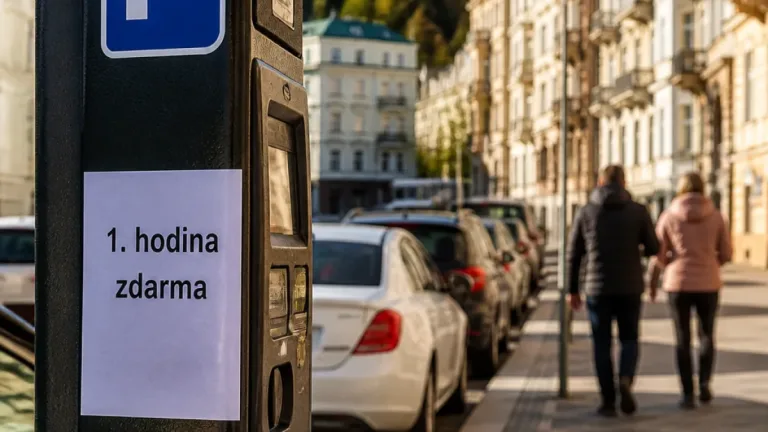 Karlovy Vary plánují rozšíření první hodiny parkování zdarma