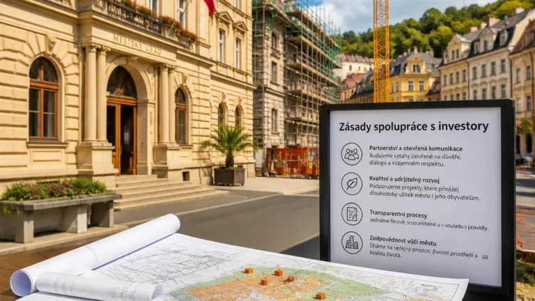 Karlovy Vary stanovují pravidla spolupráce s investory, cílem větší předvídatelnost