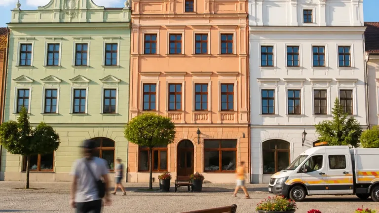 Karviná koupila a zachránila tři chátrající domy na Masarykově náměstí