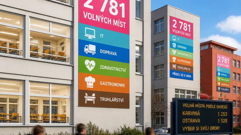 Kraj navyšuje kapacity středních škol, přesto zůstalo po prvním kole téměř 2 800 míst prázdných