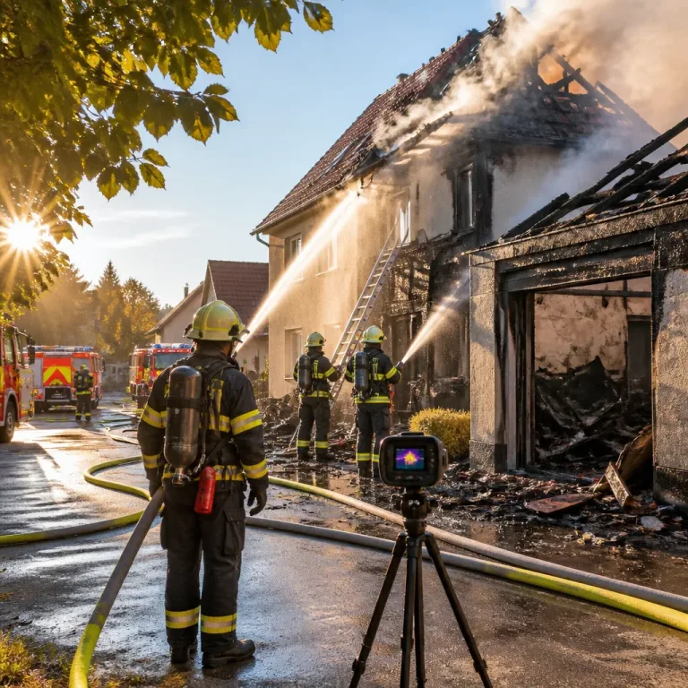 Požár střechy a garáže v Hradčovicích: zásah hasičů, škoda odhadnuta na 800 tis. Kč