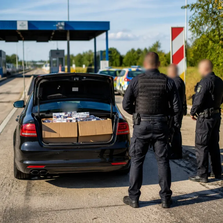Na hranicích v Hrádku zadrželi cizince s 300 kartony neoznačených cigaret, hrozí mu tři roky vězení
