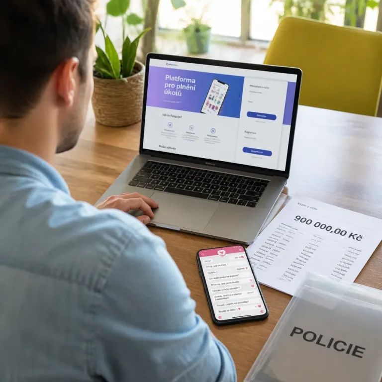 Muž přes seznamku přišel na podvodné platformě o téměř 900 tisíc korun, vyšetřuje policie