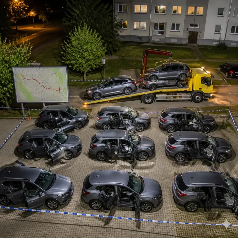 V Hradci Králové ukradli devět Toyot; policie mluví o organizované skupině, osm milionů škody