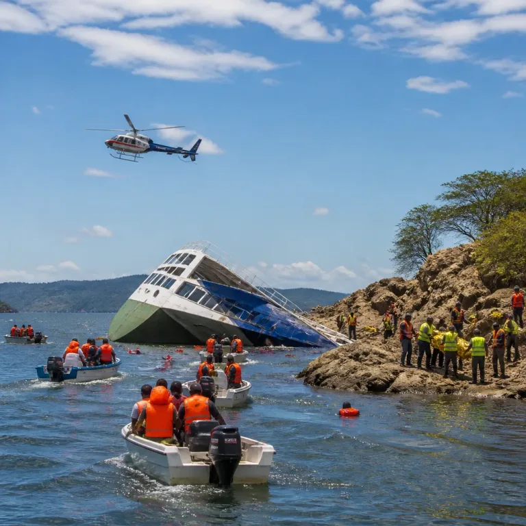 Na jezeře Kariba se převrátil trajekt, nejméně 15 mrtvých a 27 pohřešovaných