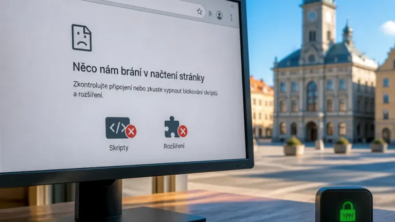 Krnov: Jak postupovat, když se stránka nenačte kvůli blokování souborů pro souhlas s personalizací