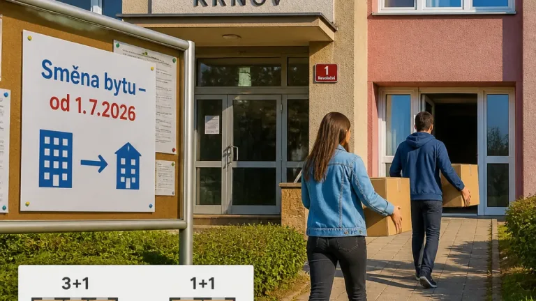 Krnov umožní nájemníkům výměnu velkého bytu za menší při zachování sazby nájmu