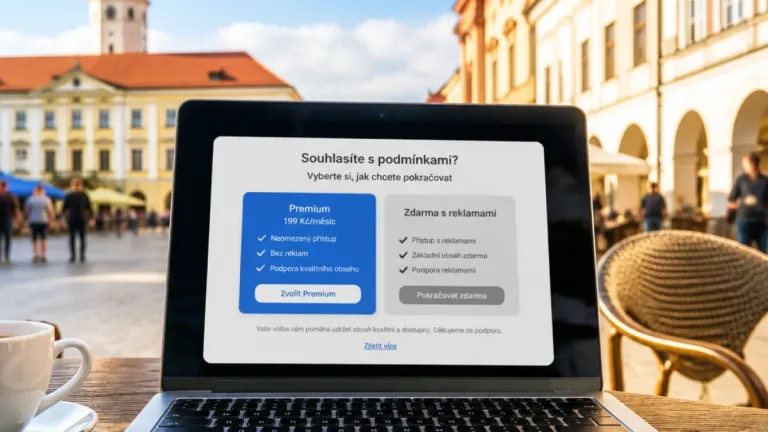 Kroměříž: při čtení iDNES se lidé setkávají s nabídkou Premium a volbou cílené reklamy